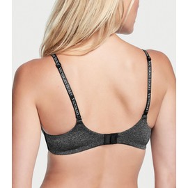 Victoria's Secret Lightly Lined Wireless T Shirt Bra, Adjustable Straps, Smoothing, Bras for Women, Black (34DDD)