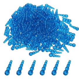 PATIKIL Stacked Fishing Beads, 250Pcs Plastic Fishing Bead Trout Beads Eggs Tackle Trout Walleye Inline Spinner Rig Lure Making Supplies for Saltwater Freshwater, Blue