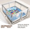 Beavtaens Baby Play Mat, 50x50 Playpen Mat with Super Soft