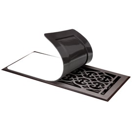 CQMMA Home Vents Cover 2 Pack, 5.5 x 12 inches Strong Magnetic AC and HVAC Vent Covers, Pocket Design Fits for Most Floor, Wall, Ceiling and Air Registers Vents with The Damper Wheel, White