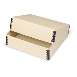 Gaylord Archival Tan Deep Lid Print/Photo Preservation Box - 8 1/2W x 10 1/2L x 3" H
