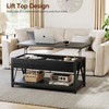 Memobarco Lift Top Coffee Table with Storage Shelf and Hidden