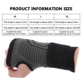 Healeved Wrist Support Sleeve for Injuries Compression Brace for Breathable Hand Support for Men and Women for Sprains and Strains Black Fits