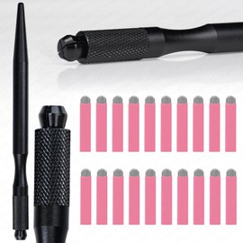 Mangos para Microblading, Bolígrafo Manual con Cuchilla Nano de 0,15 Mm, Soporte para Microcuchillas para Cejas Y Labios.