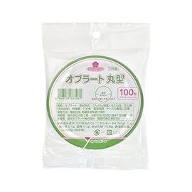Yamato Factory Yamato Cherry Care Oblate 683960 Oblate Made from Fine Vegetable Starch (Round, 100 Sheets (Diameter Approx. 3.5 inches (9 cm))