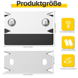 Wooden Edge Planer, Mini Hand Planer, Edge Cutter with 1 Replacement Blade for Wood, PVC ABS, Woodworking, Non-Slip, Single-Handed Planer, Black