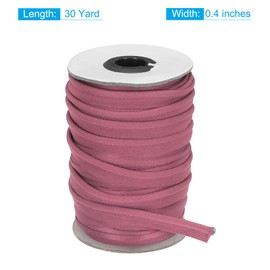 MECCANIXITY Piping Cord Trim 30 Yards 1/2 Inch Piping Tape for Sewing DIY Crafting Fabric Edge Trim Rose Pink