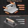 EnMart 304 Stainless Steel Burger Press, Burger Pattie Press, Hamburger