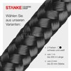 Polypropylene 2 mm Black Braided Rope, Mooring Rope, Rigging Rope,