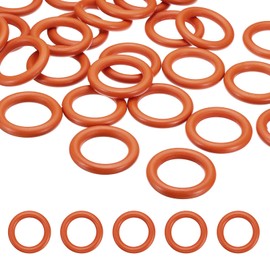 PATIKIL 50mm Natural Wooden Rings, 30Pcs Wood Ring Round Linking Rings Wood Loop Circle for Plant Hanger Craft DIY Jewelry Christmas Macrame, Orange