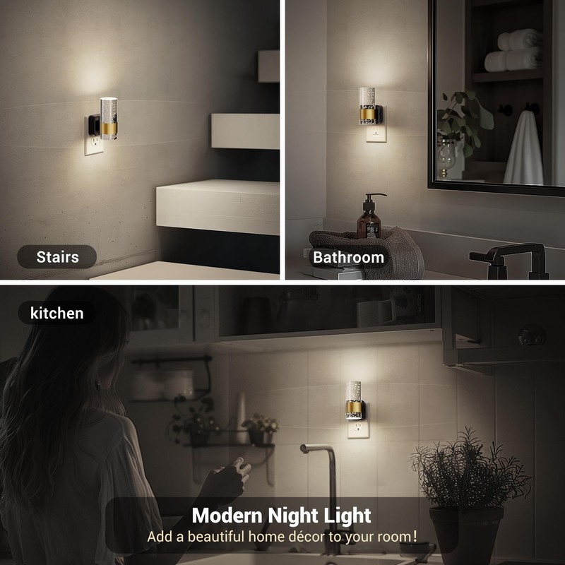JandCase JandCase Night Light, Night Lights Plug into Wall, 2