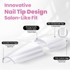 Beetles Tipex Lite Apex Nail Tips, Square Long, 256pcs 16