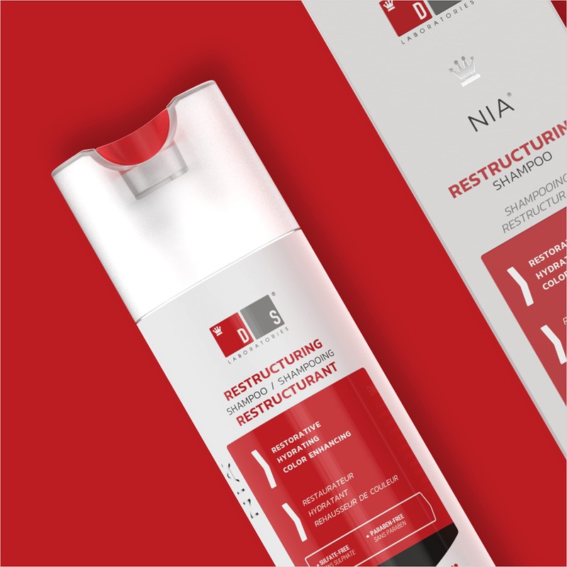 DS Laboratories Nia Shampoo para Cabello Maltratado, Seco y Sin