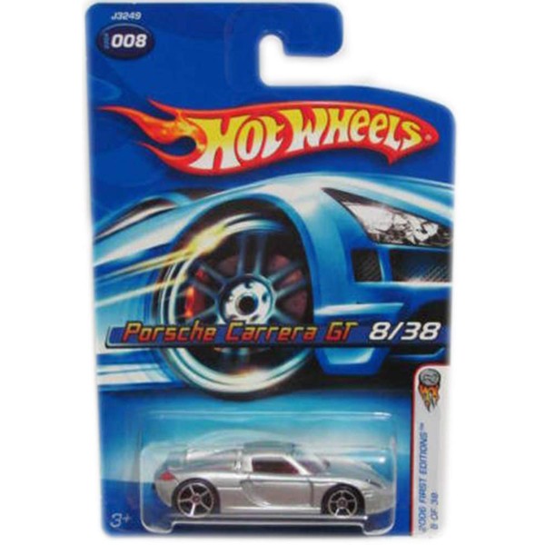 Hot Wheels 2006 First Editions #8 Porsche Carrera GT FTE Wheels #2006-8 Mattel Diecast Collectibles Collector Car