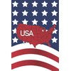 USA: Patriotic Notebook with USA 50 States and Stars &
