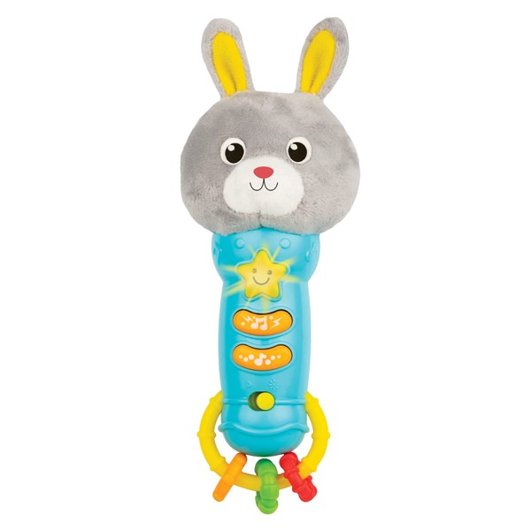Bambiya Musical Bunny Baby Teething Toy for 6 Months and