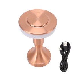 Portable LED Table Lamp Touch Sensor 3 Color Temperatures Rechargeable Battery Powered Bedside Night Lamp for Dining Room Copper