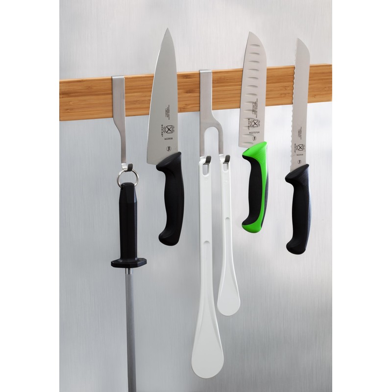 Mercer Culinary Single Hooks for Magnet barSingle Hooks, Silver, Set