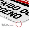 Sigo Signs, Danger Hydrogen Peroxide Bilingual OSHA Sign, 12x18 Inches,