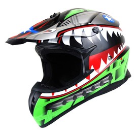 1Storm Adult Motocross Helmet BMX MX ATV Dirt Bike Downhill Mountain Bike Helmet Racing Style HKY_SC09S; Shark Green