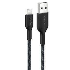 Belkin USB-A to Lightningケーブル 編組PCR 1M ブラック CAA020fq1MBK