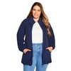 Avenue Women's Plus Size Jacket - Polar Fleece Zip