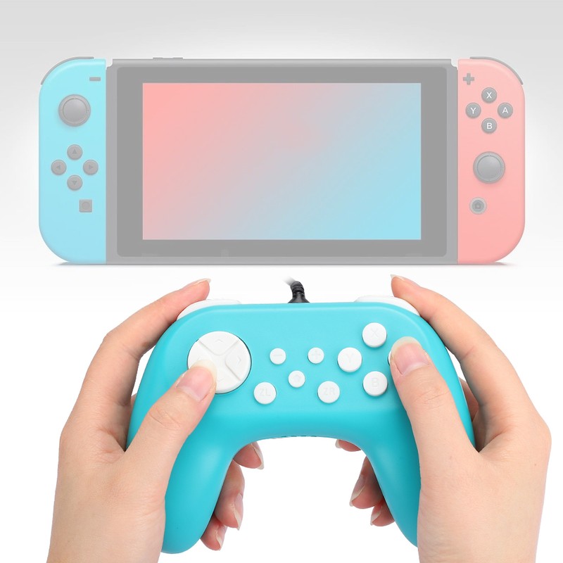 TNS-19075 Game Console Wired Gamepad Controller Hand Grip with Motor