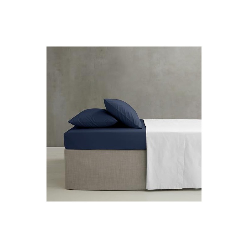 Catherine Lansfield Easy Iron Percale Single Fitted Sheet Navy