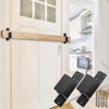 2 Pack Door Barricade Brackets for 2 X 4 Lumber,