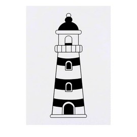 'Lighthouse' Temporary Tattoo - Water Resistant, Skin-Safe, Non-Toxic Transfer (TO00082515)