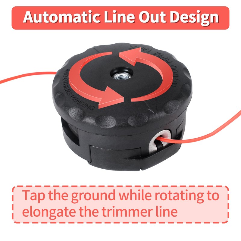 String Trimer Head for Echo pas-225 srm-225 gt-225,Trimmer Head Diameter: