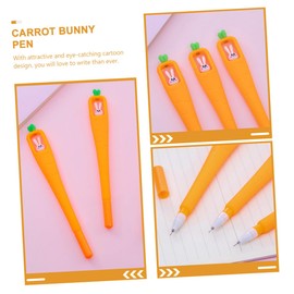 FUNOMOCYA 10pcs Adorable Cartoon Pens Rabbit Carrot Design for School Supplies Lovely Writing Experience present for Students
