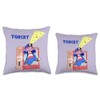 Torchy Retro Kids TV Throw Pillow