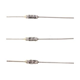 HUABAN 10 PCS Metal Thermal Fuse RY77 77 ℃ 10A 250V