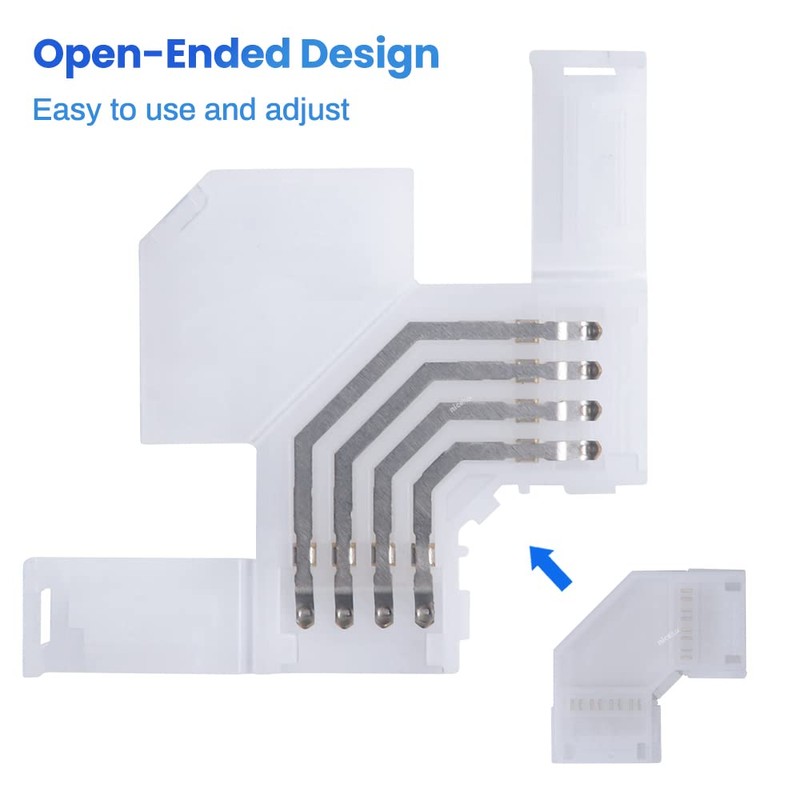 Nicelux 90 Degree Corner 4 Pin L Shape Connector for