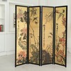 MyGift Decorative Chinese Calligraphy Design Wood & Bamboo Hinged 4