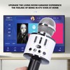Q88 Microphone Wireless Bluetooth Karaoke LED Portable Handheld Black for