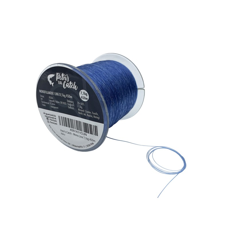 PetrisCatch Monofilament Predator Fishing Line, 450m, 7.1kg, 0.3mm Diameter