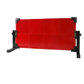 Cozyel Table Tennis Rebound Board Rebounder with 8 Red Rubbers, Improved 2nd Generation Pingpong Return Board Self Training Equipment, Self Training Equipment w/Wheels | Stand Model | Easy to Install