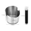 VIA CREMA Espresso Knock Box, Stainless Steel Coffee Grounds Knock