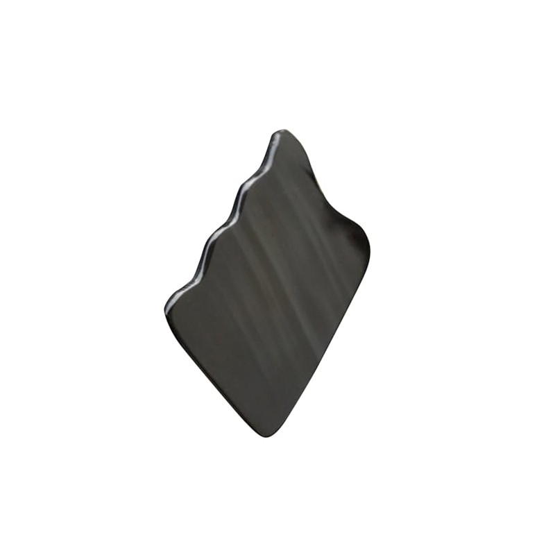 LABRIMP Placa raspadora de cuerno negro natural, herramienta de masaje