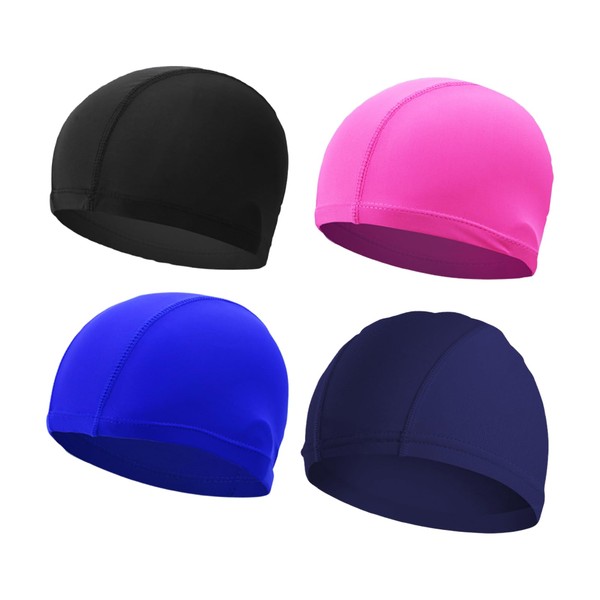 MUNSKT Schwimmkappe aus Polyester für Erwachsene und Jugendliche, bequem, langlebig