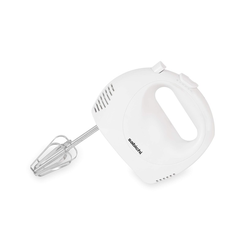 Sabichi 189103 White Gloss 5 Speed Hand Mixer 120W