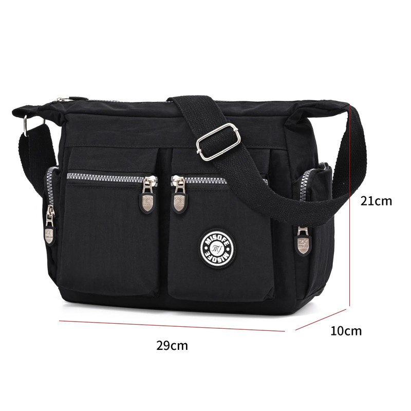 Wafybsre Casual Shoulder Bag for Women Multi Pockets Lightweight Handbag