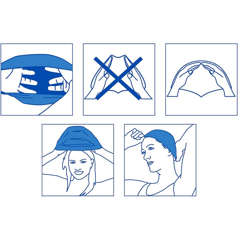 Zoggs Unisex Stretch Swimming Cap, Royal Blue, One Size UK