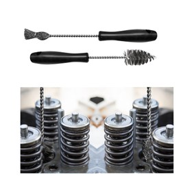 Suvnie 2 PCS Injector Sleeve Cup Bore Seat Cleaning Brush Kit, Professional Car Fuel Injector Brush with Handle, Stainless Steel Diesel Injector Brush Replace AP0084 AP0085 3252