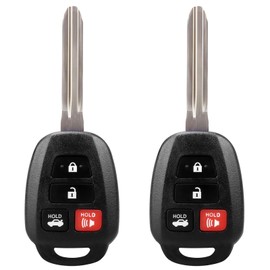 H Chip 2Pcs Key Fob Fits for Toyota Corolla 2014-2019, Camry 2014-2017, Tacoma 2016-2018, Keyless Entry Remote Control Car Keys, Replace# HYQ12BDM, HYQ12BEL