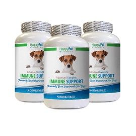 Dog Liver Health - Dog Immune System Support - Liver and Kidney Health - Powerful ANTIOXIDANTS - Natural Formula - Dog Allergy Mushrooms - 3 Bottles (270 Treats)