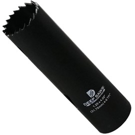 Deep Saws 4" Deep 4-6 TPI Hole Saw for Steel, Stainless Steel, Aluminum, Wood, Plastic, Fabrication, and Construction (1.25")