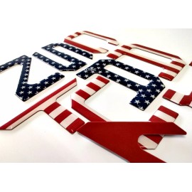AFX 3D US FLAG RAISED DOMED TAILGATE LETTER FOR 2022 2023 2024 2025 MODEL US MADE